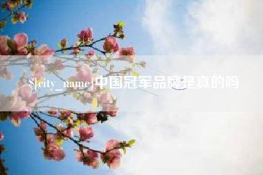 邹平中国冠军品牌是真的吗