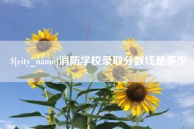 邹平消防学校录取分数线是多少