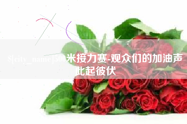 邹平500米接力赛-观众们的加油声此起彼伏