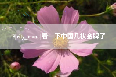 邹平看一下中国几枚金牌了