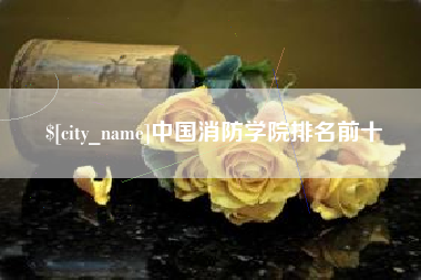 邹平中国消防学院排名前十