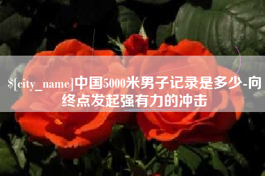 邹平中国5000米男子记录是多少-向终点发起强有力的冲击