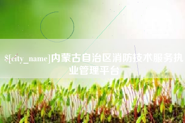 邹平内蒙古自治区消防技术服务执业管理平台