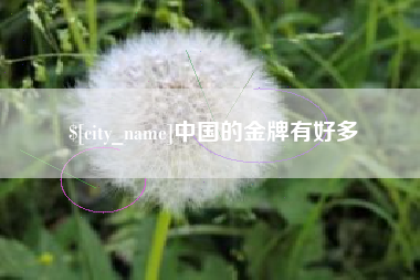 邹平中国的金牌有好多