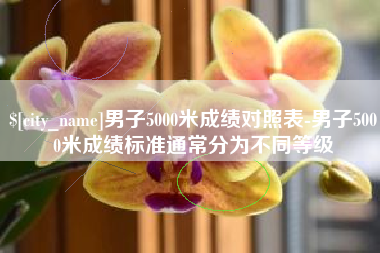 邹平男子5000米成绩对照表-男子5000米成绩标准通常分为不同等级