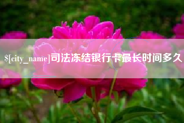 邹平司法冻结银行卡最长时间多久