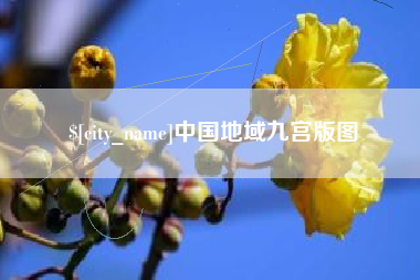 邹平中国地域九宫版图