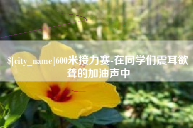 邹平600米接力赛-在同学们震耳欲聋的加油声中