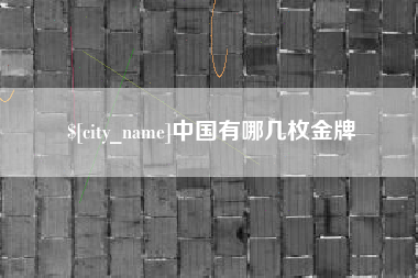 邹平中国有哪几枚金牌
