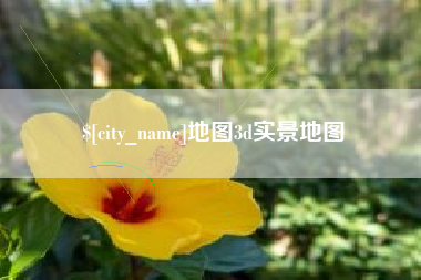 邹平地图3d实景地图