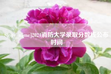 邹平2024消防大学录取分数线公布时间