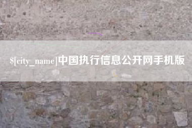 邹平中国执行信息公开网手机版