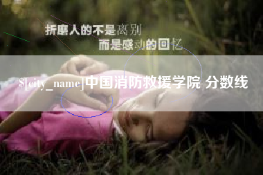 邹平中国消防救援学院 分数线