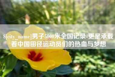邹平男子5000米全国记录-更是承载着中国田径运动员们的热血与梦想