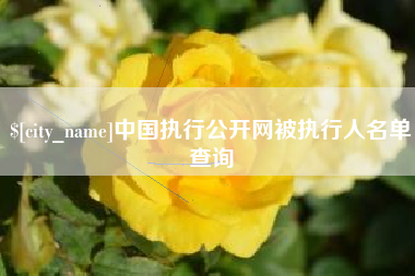 邹平中国执行公开网被执行人名单查询