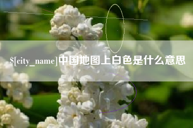 邹平中国地图上白色是什么意思