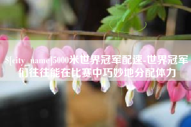 邹平5000米世界冠军配速-世界冠军们往往能在比赛中巧妙地分配体力