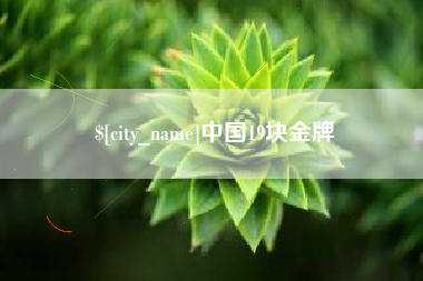 邹平中国19块金牌