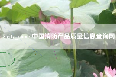 邹平中国消防产品质量信息查询网