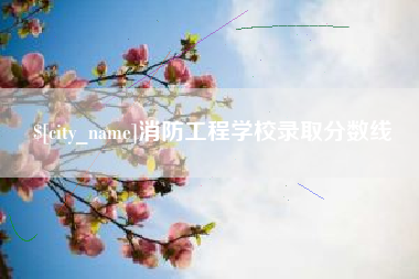 邹平消防工程学校录取分数线