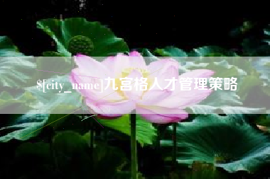 邹平九宫格人才管理策略