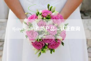 邹平消防产品ccc认证查询