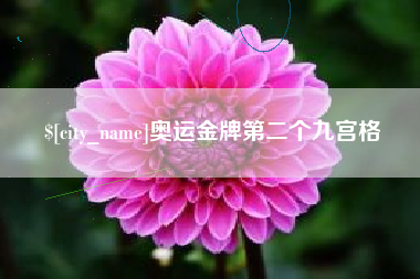 邹平奥运金牌第二个九宫格