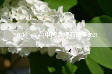 邹平中国金牌有哪些2021