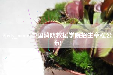 邹平中国消防救援学院招生章程公布!
